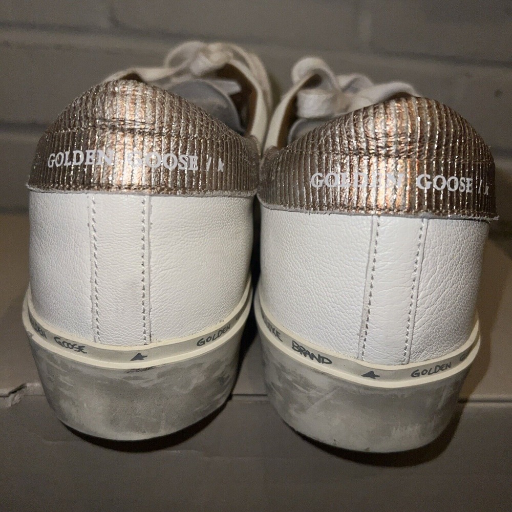 Golden Goose Hi Star Classic With List- Leather Upper Giraffe Horsy Star Size 40 - Picture 4 of 16